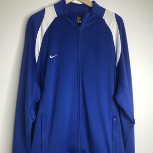 Nike Fit Dry Plus Royal Blue Athletic Track Jacket